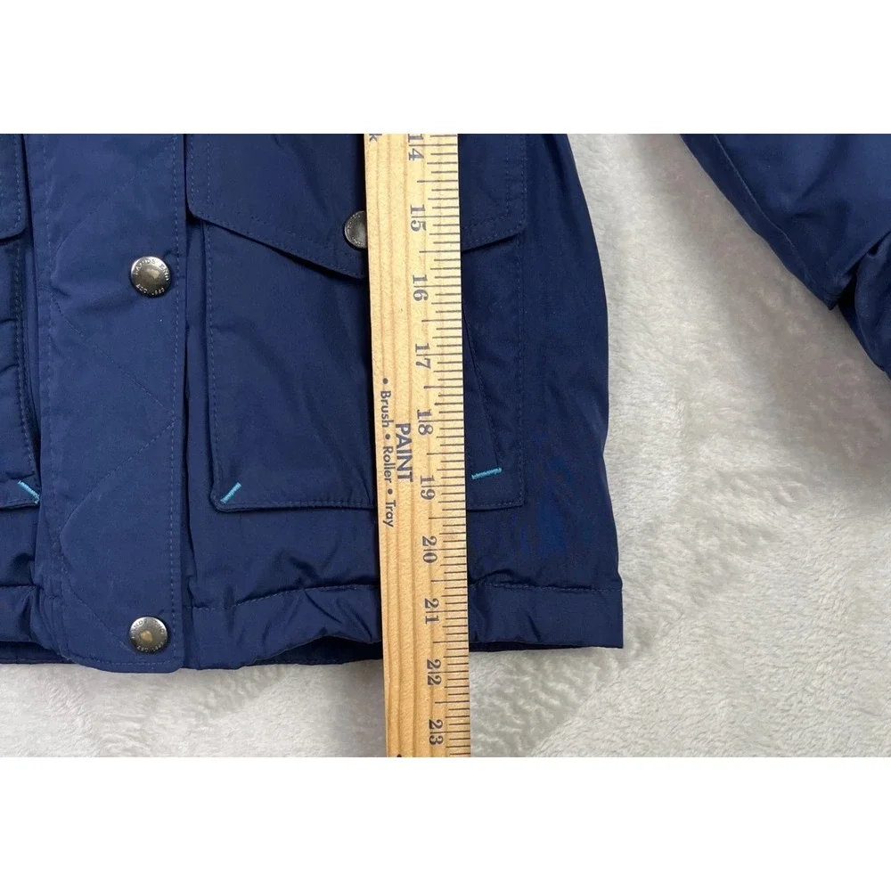Lands End Girls Coat Large 6X - 7 Expedition Down Parka‎ Hood Grow Along Sherpa